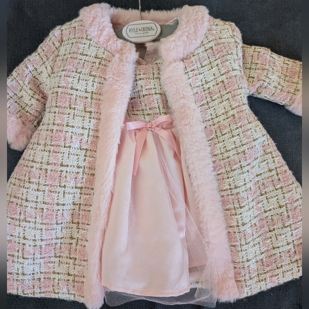Kyle & Deena Pink Tweed Dress And Coat NWT Chanel-esque!